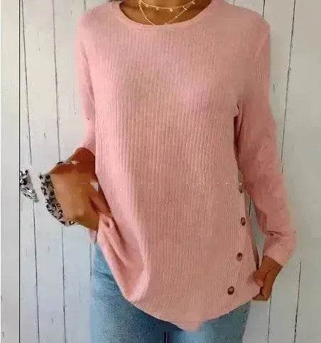 Casual Summer Irregular Sunken Top Button tunic top Women - www.Shopthatapp.com