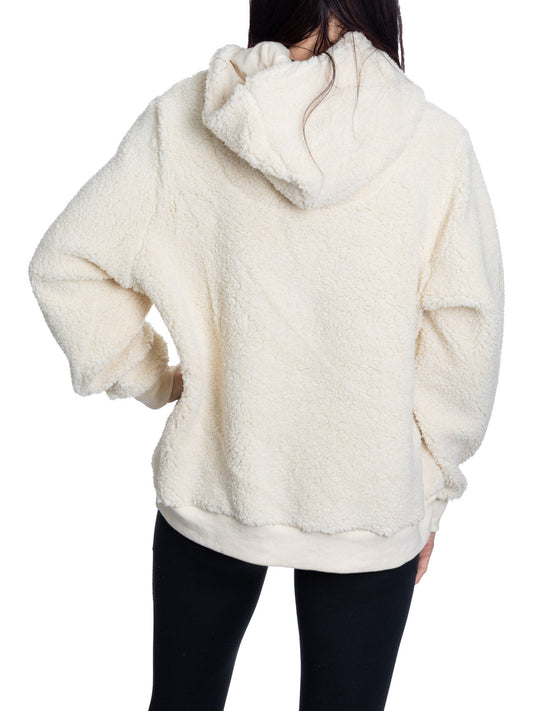 New York Islanders Ladies Sherpa Hoodie with Premium Chenille Logo - www.Shopthatapp.com