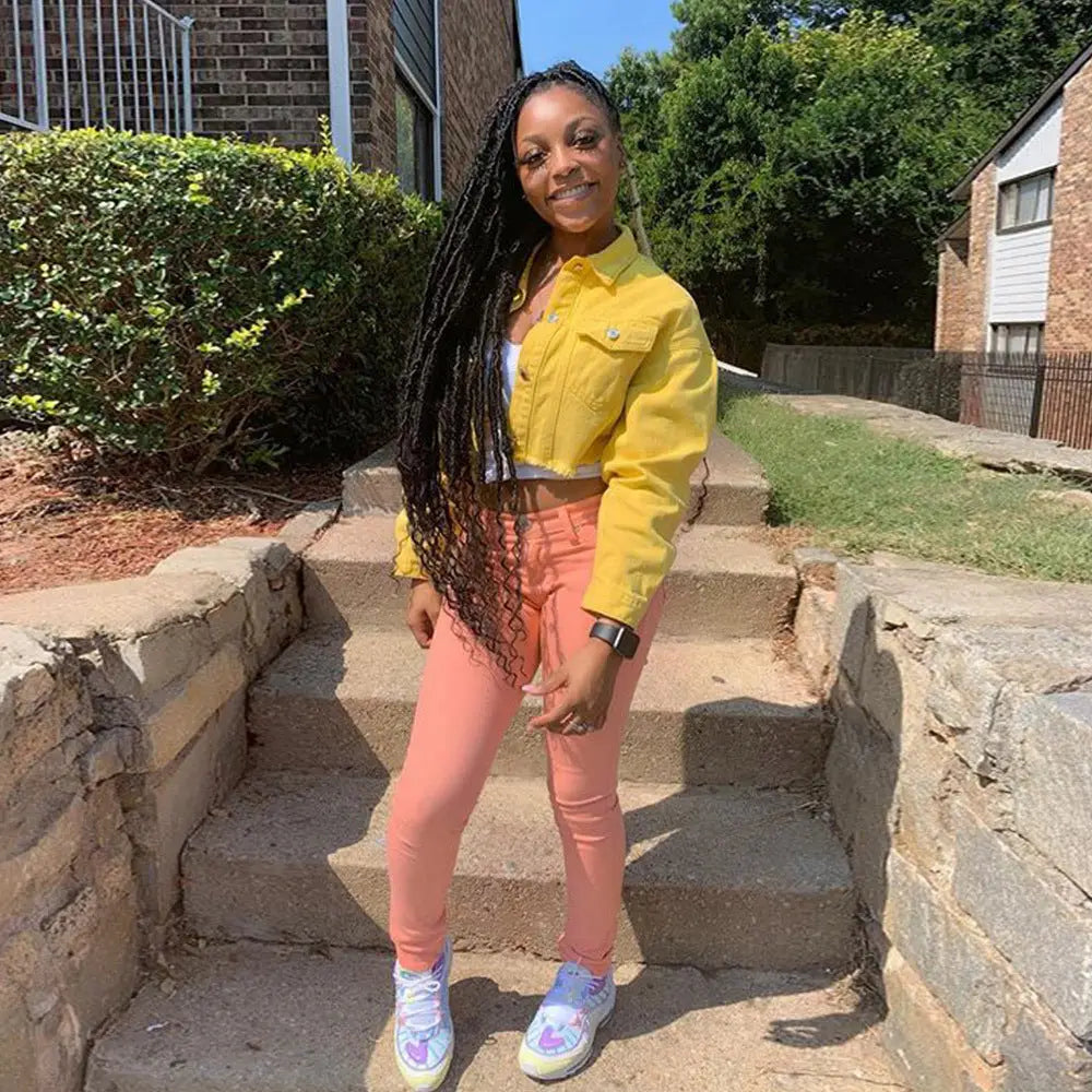 Jacket Women Streetwear Denim Jacket Women Outwear Bodycon Jeans Jackets Women Coat Casual Ladies Cropped Jackets - www.Shopthatapp.com