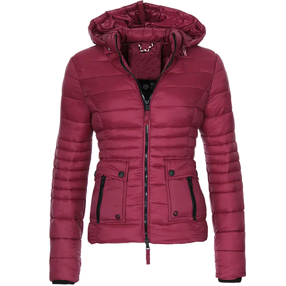 Jackets for Women Winter Red Coat Motorcycle - www.Shopthatapp.com