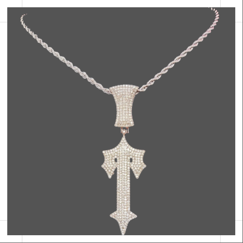 Lost and Found T Rope Chain Jewelry with Sparkling Pendant