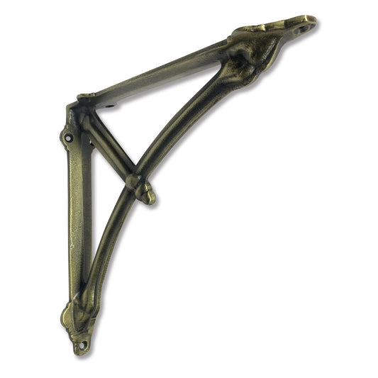 Half Round Bracket, Large, Antique Brass - www.Shopthatapp.com