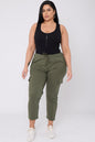 Kai PLUS SIZE Drawstring Waist Cargo Style Trousers With Pockets