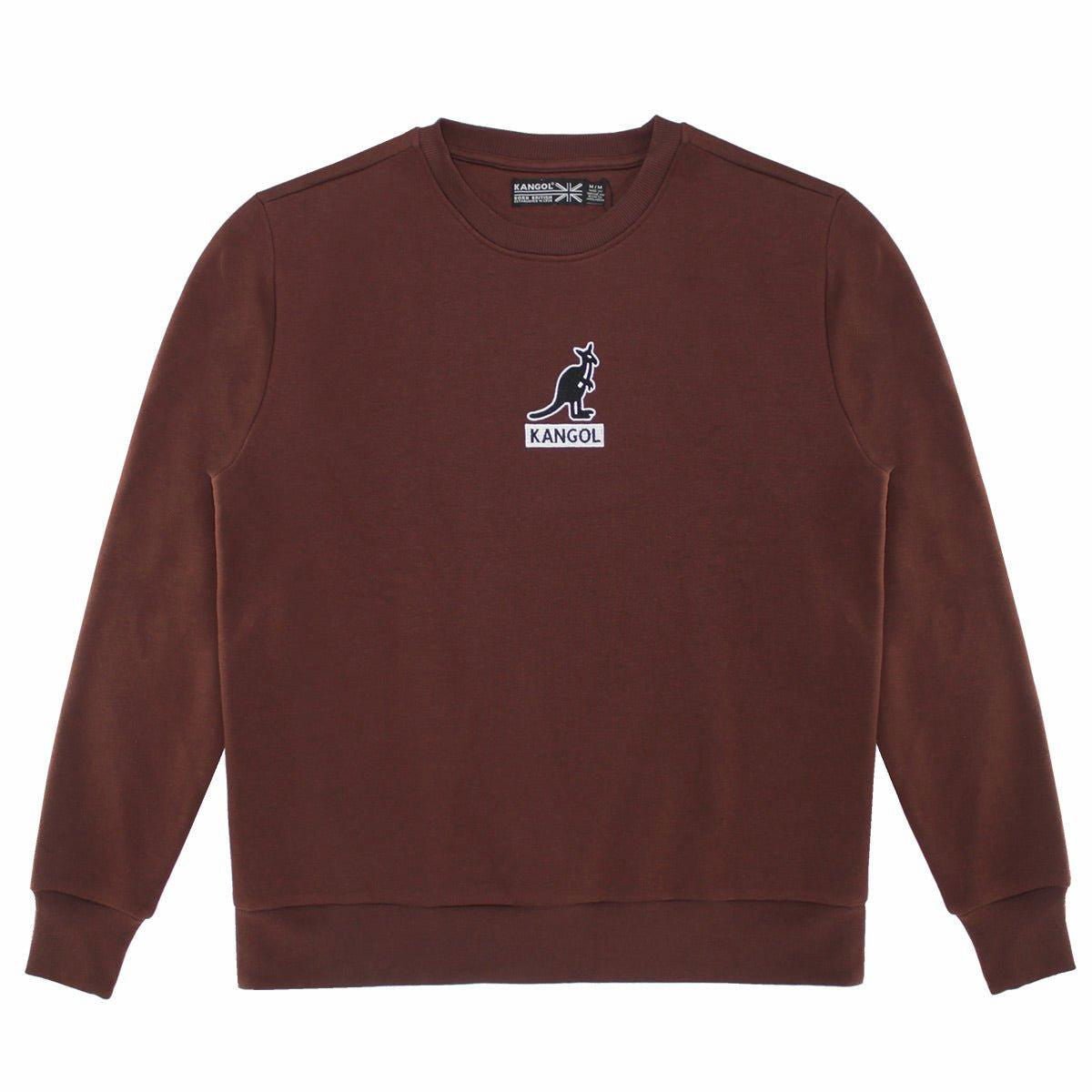Kangol Logo Basics Popover Crewneck Fleece Sweatshirt - www.Shopthatapp.com