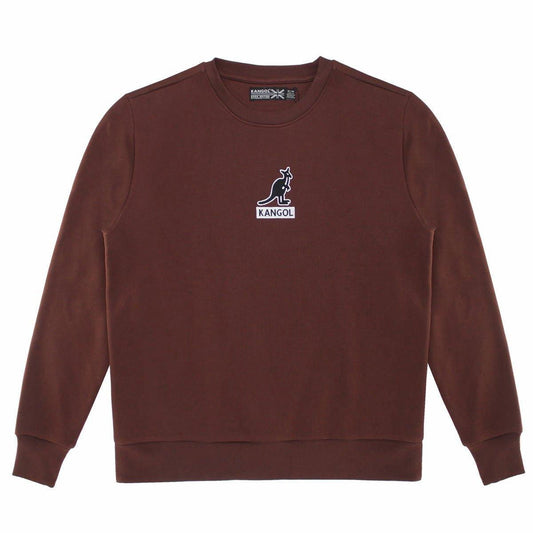 Kangol Logo Basics Popover Crewneck Fleece Sweatshirt - www.Shopthatapp.com