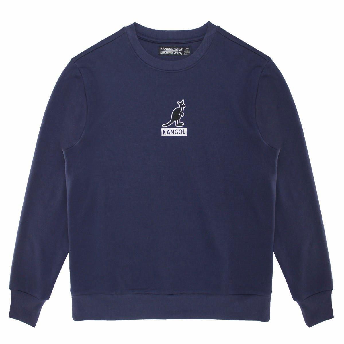 Kangol Logo Basics Popover Crewneck Fleece Sweatshirt - www.Shopthatapp.com