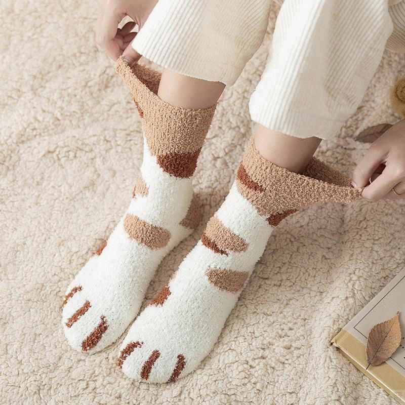 PetWithMe Kawaii Cat Paw Socks for Cozy Comfort