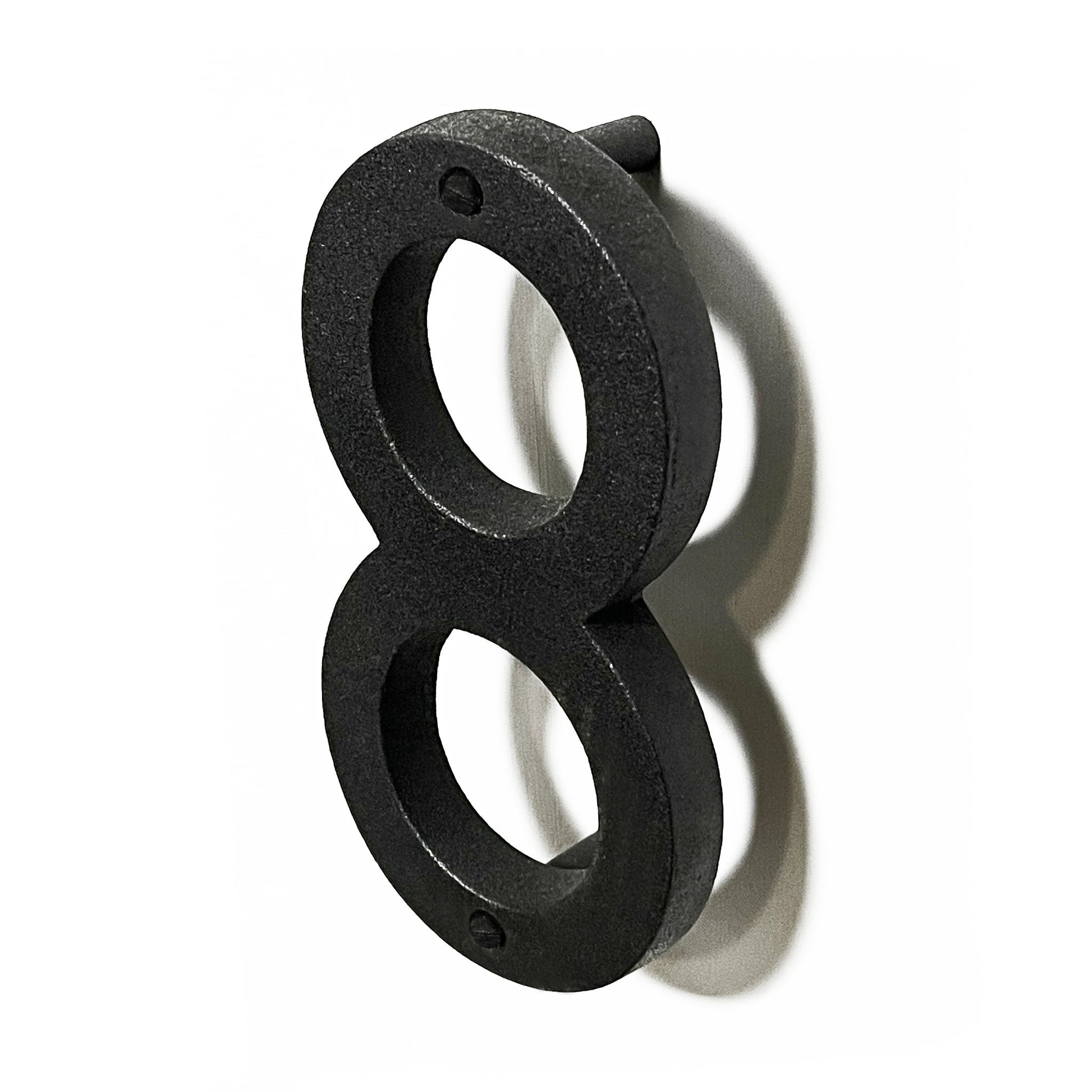 Colonial Wrought Iron Floating Number, 6.5 in, BLK, # 8 - www.Shopthatapp.com
