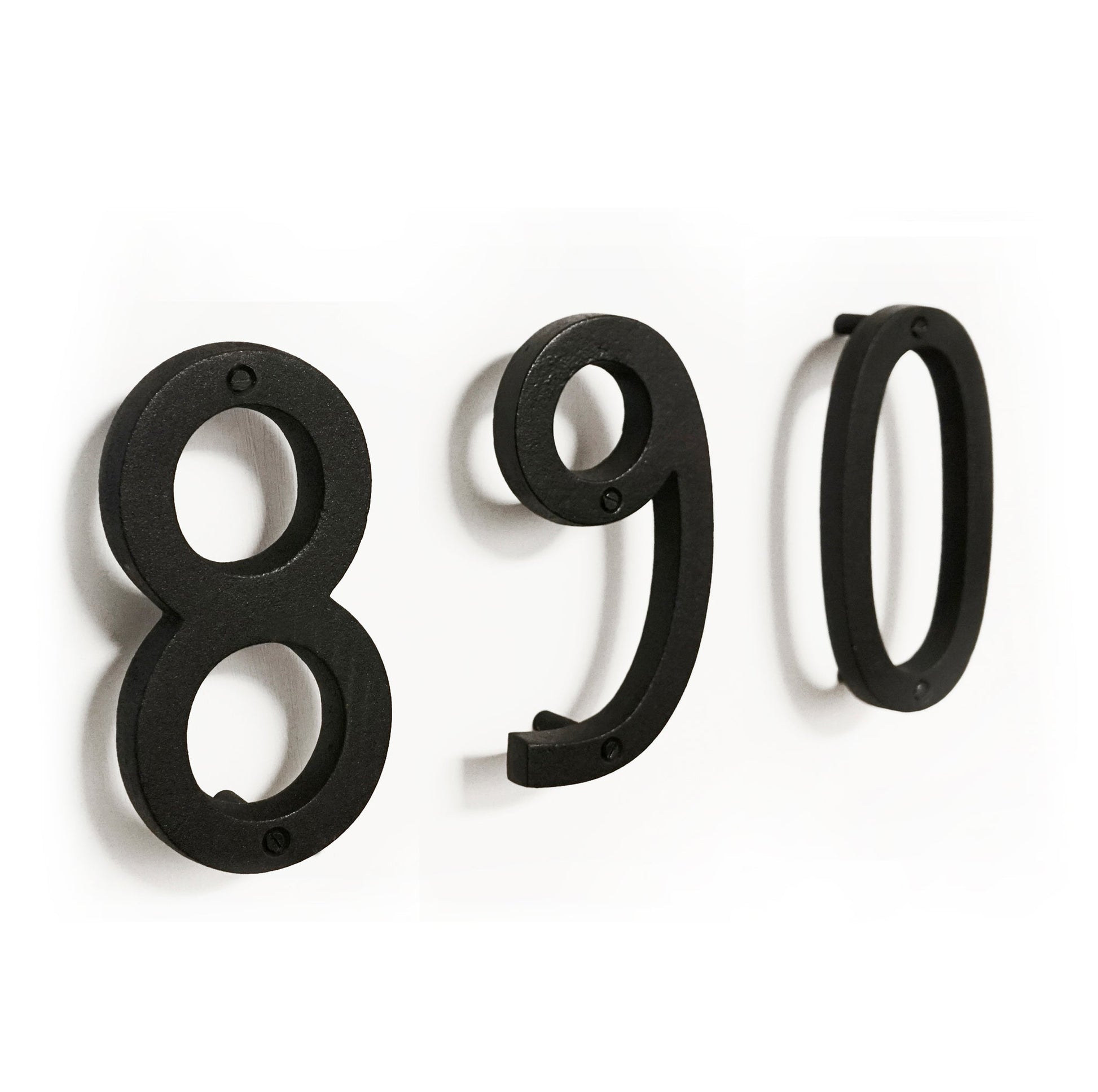 Colonial Wrought Iron Floating Number, 6.5 in, BLK, # 8 - www.Shopthatapp.com