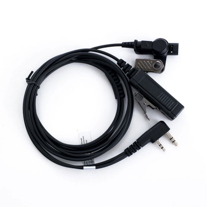 On Set Headsets Kenwood K Type connector with a clip and flexible cable for clear audio communication