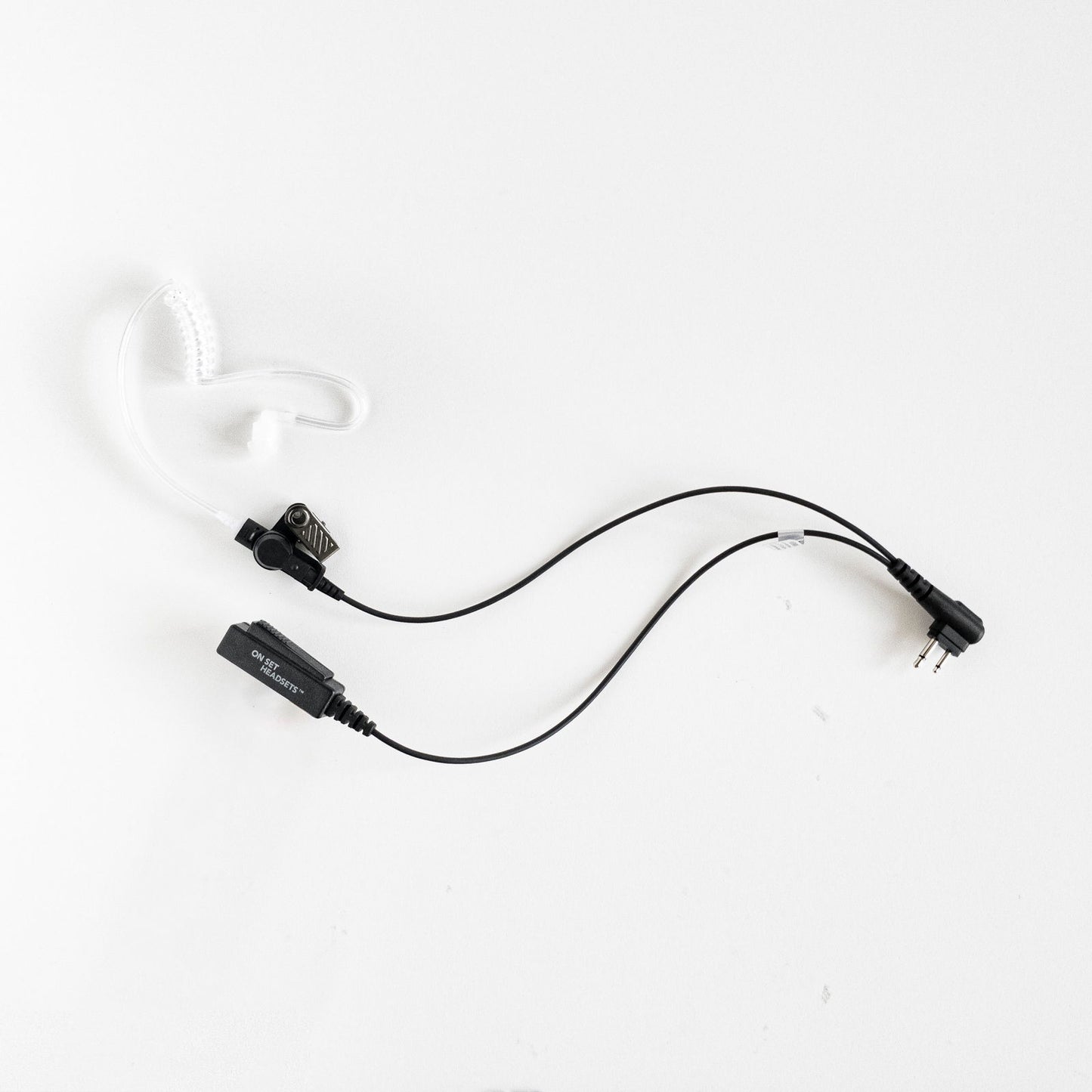 On Set Headsets Kenwood K Type connector with coiled cable and earpiece for clear communication
