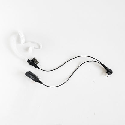 On Set Headsets Kenwood K Type connector with coiled cable and earpiece for clear communication