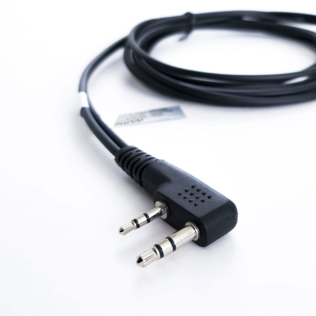 On Set Headsets Audio Cable with Kenwood K Type connector for clear sound transmission