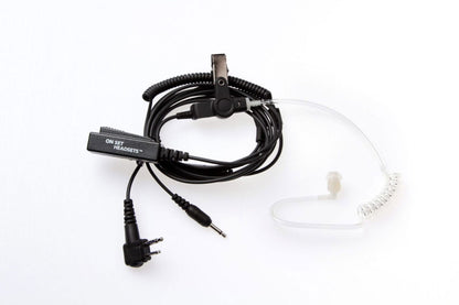 On Set Headsets Earpiece with Kenwood K Type connector for clear communication