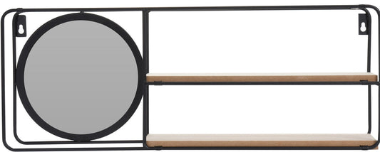 Wall Rack Metal With 2 Mdf Shelves, Max. Load 5Kg - www.Shopthatapp.com