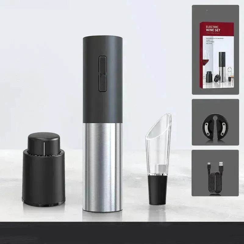 Kitchen Appliances Four In One Dry Battery Rechargeable Red Wine Electric Bottle Opener - www.Shopthatapp.com