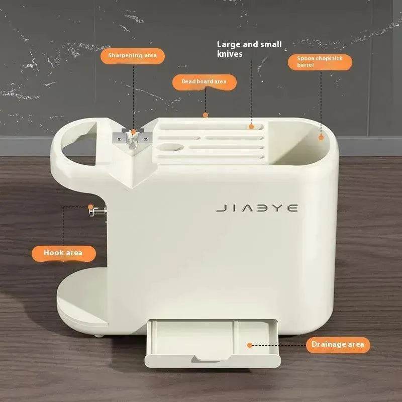 Kitchen Knife Rack Storage Rack Dish Chopsticks Chopping Board Pot Cover - www.Shopthatapp.com