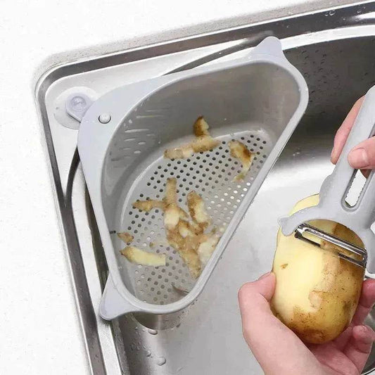 Kitchen Sink Multi-function Triangle Storage Rack Multi-purpose Dishwashing Sponge Drain Rack Storage Rack - www.Shopthatapp.com
