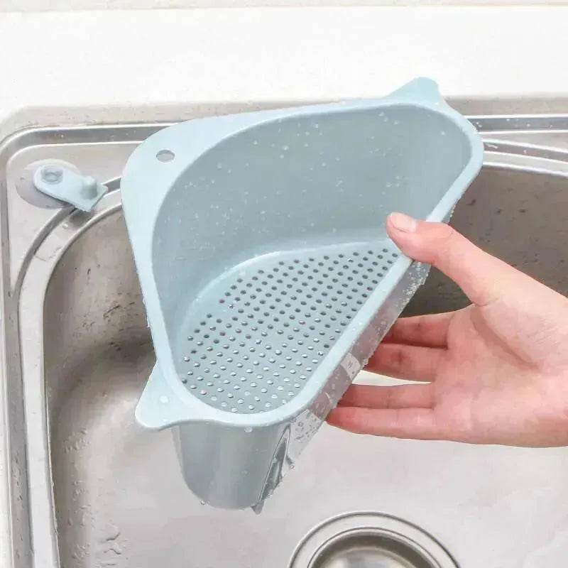 Kitchen Sink Multi-function Triangle Storage Rack Multi-purpose Dishwashing Sponge Drain Rack Storage Rack - www.Shopthatapp.com