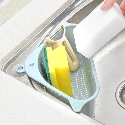Kitchen Sink Multi-function Triangle Storage Rack Multi-purpose Dishwashing Sponge Drain Rack Storage Rack - www.Shopthatapp.com