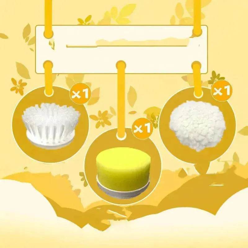 Kitchen Supplies Multifunctional Brush Electric Scrubber Rechargeable Dishwashing Brush Automatic Range Hood Stove - www.Shopthatapp.com