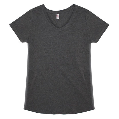 Ladies FHC Basic Scoop Bottom V - Neck Tee - www.Shopthatapp.com