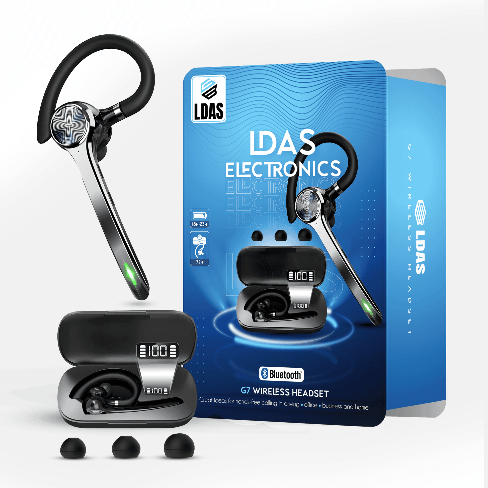 LDAS Bluetooth Headset G7 - www.Shopthatapp.com