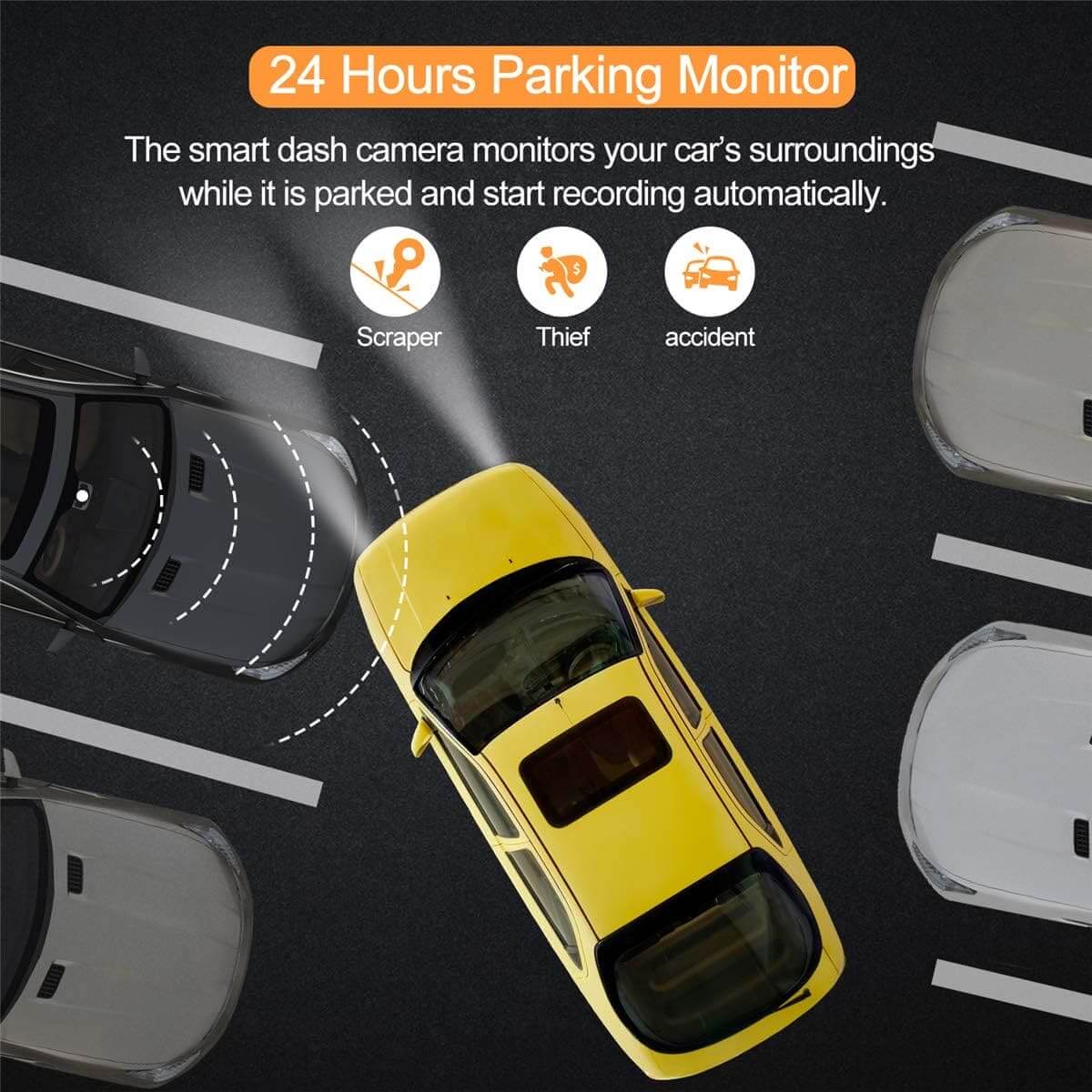 LDAS Dash Cam for Cars Front and Rear and SD Card Included - www.Shopthatapp.com