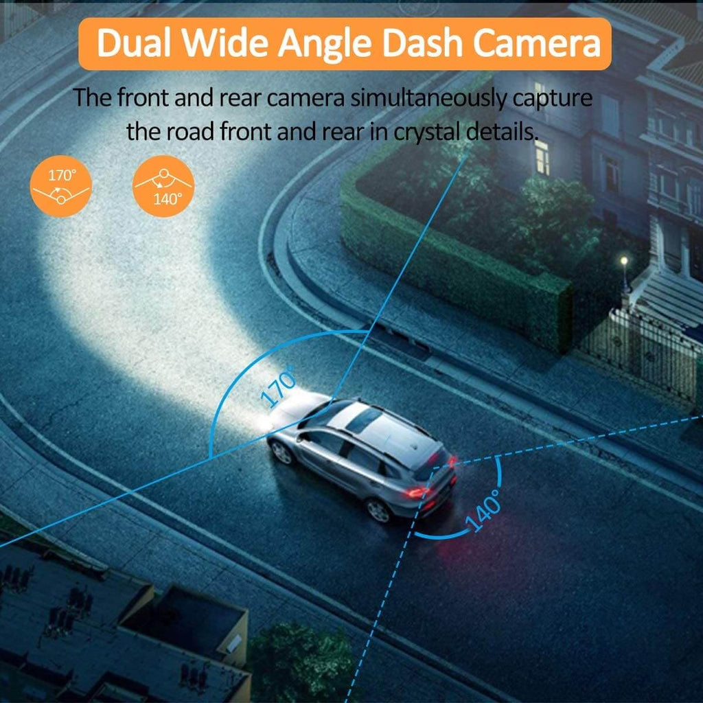 LDAS Dash Cam for Cars Front and Rear and SD Card Included - www.Shopthatapp.com