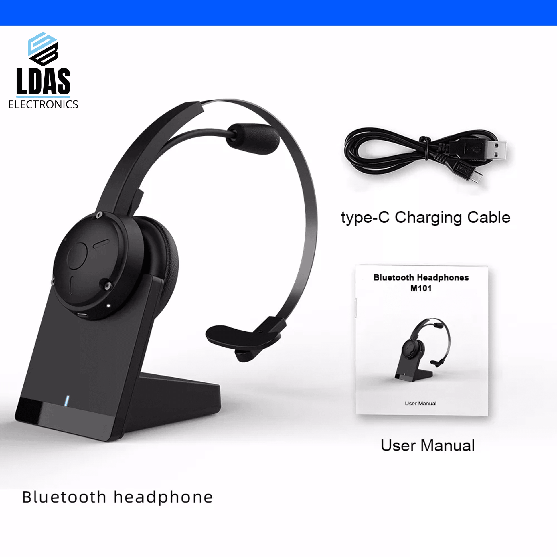 LDAS Office Bluetooth Headset G40 - www.Shopthatapp.com