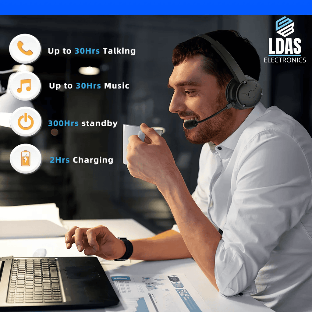 LDAS Office Bluetooth Headset G40 - www.Shopthatapp.com