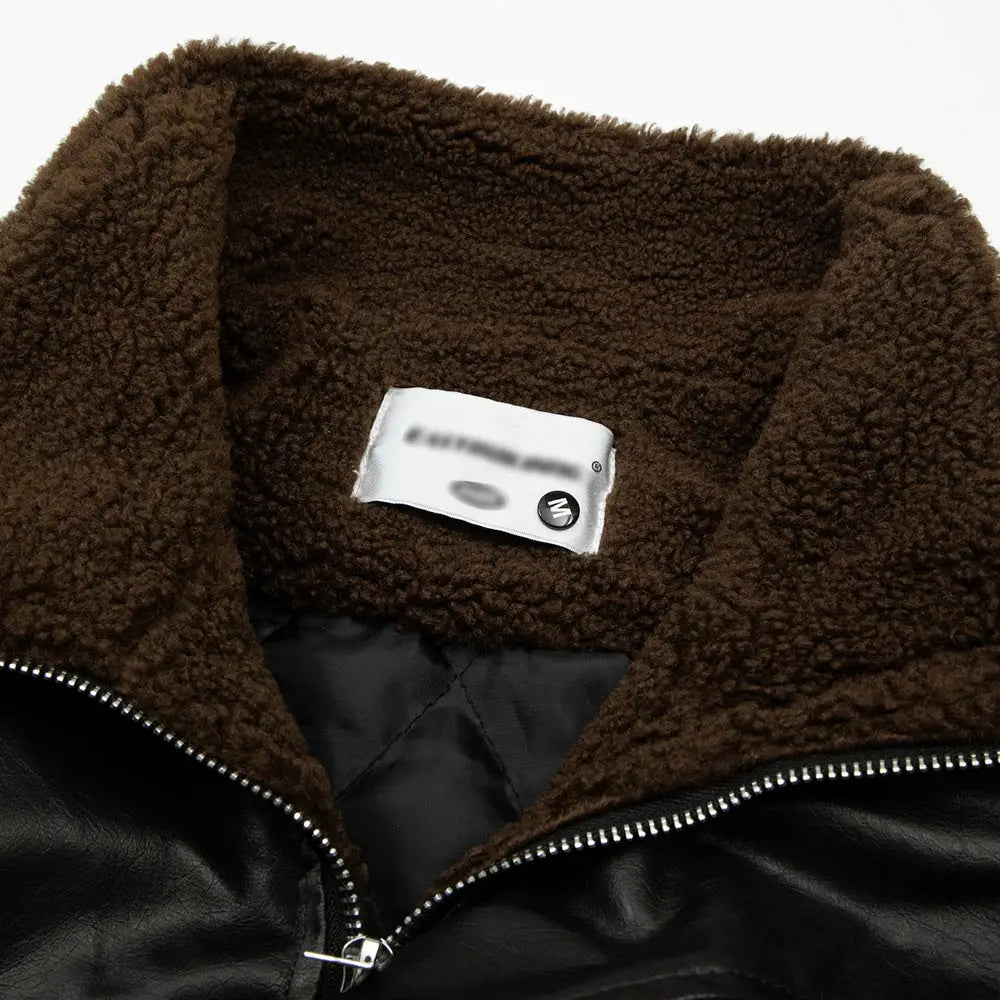 Leather Clothing With Stand Collar Coat For Men - www.Shopthatapp.com