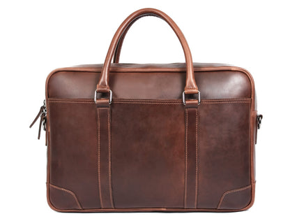 Leather Office Bag - Cinnamon Brown - www.Shopthatapp.com