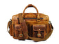 Leather Portfolio Bag - Caramel Brown - www.Shopthatapp.com