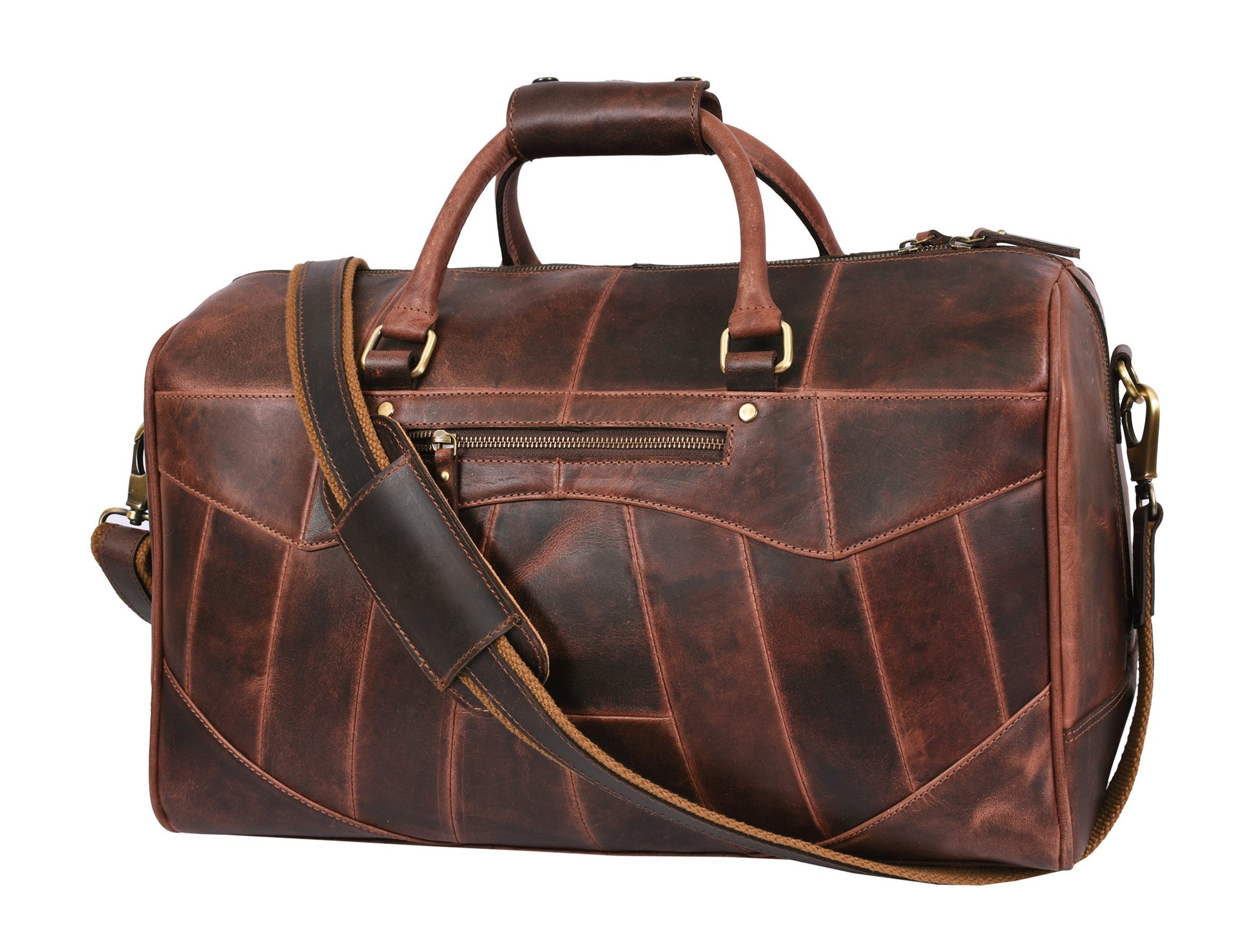 Leather Travel Bag - Walnut Brown - www.Shopthatapp.com