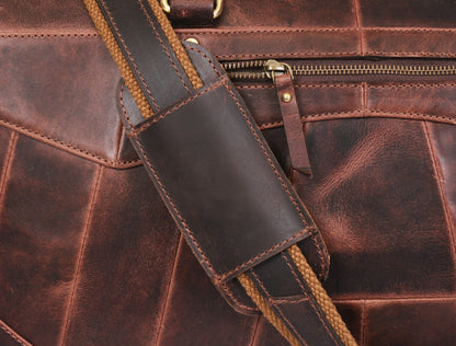 Leather Travel Bag - Walnut Brown - www.Shopthatapp.com