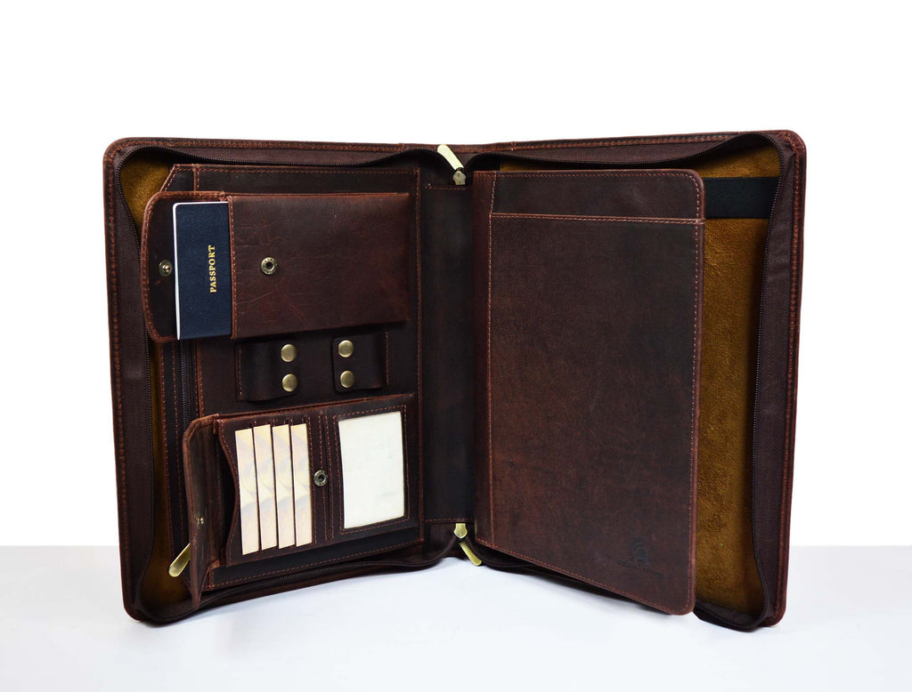 Leather Travel Organizer - Walnut Brown - www.Shopthatapp.com