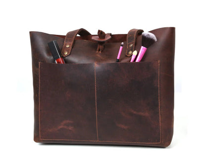 Leather Willow Tote - www.Shopthatapp.com