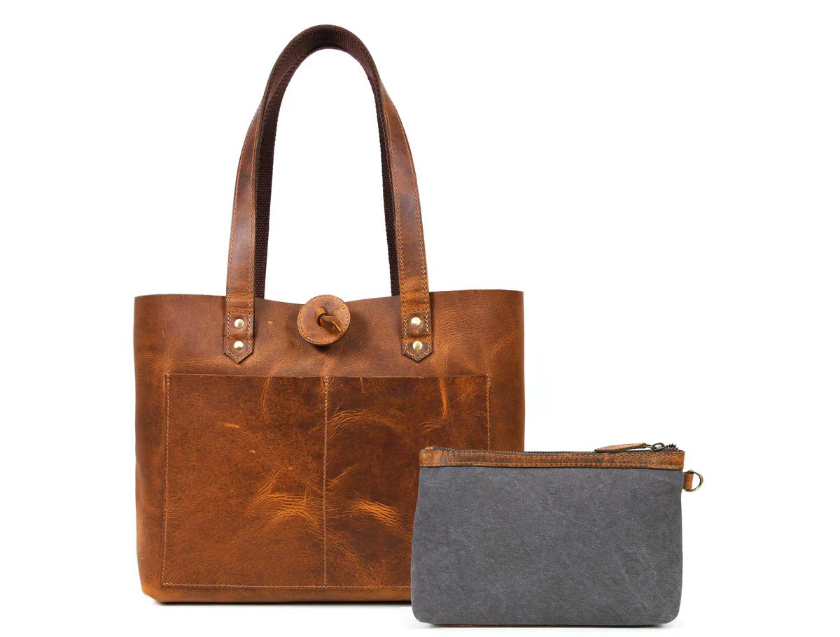 Leather Willow Tote - www.Shopthatapp.com