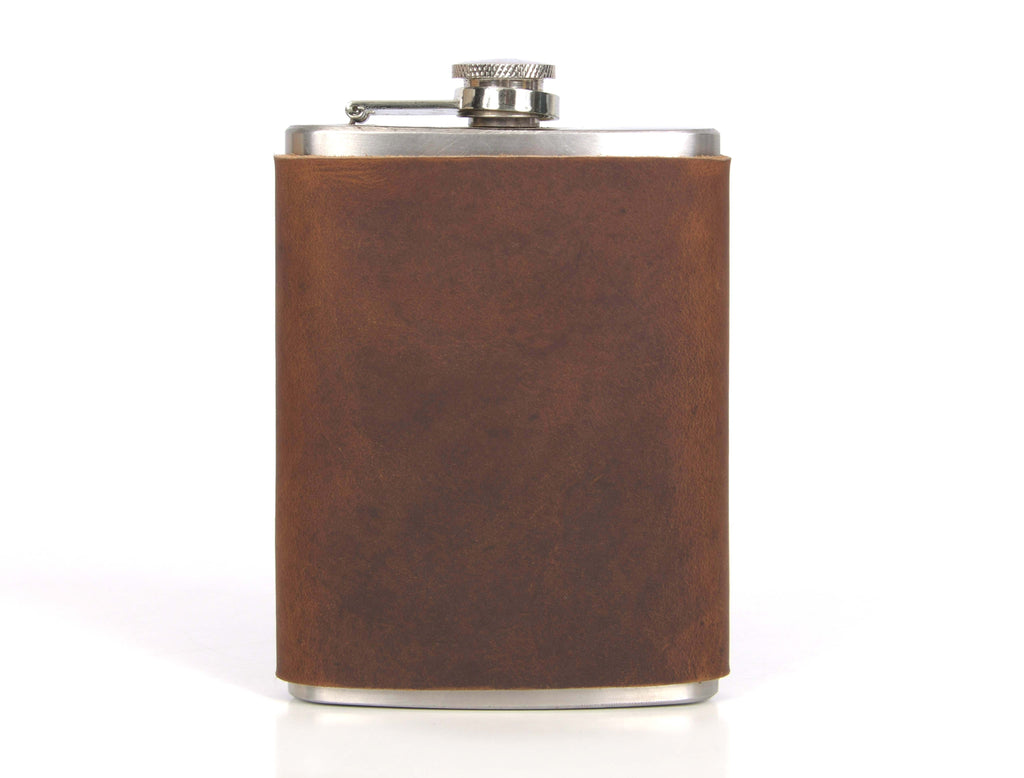 Leather Wine Flask Cover - www.Shopthatapp.com