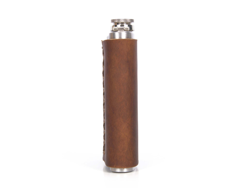 Leather Wine Flask Cover - www.Shopthatapp.com