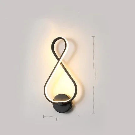 led wall lamp nordic minimalist bedroom bedside lamp - www.Shopthatapp.com