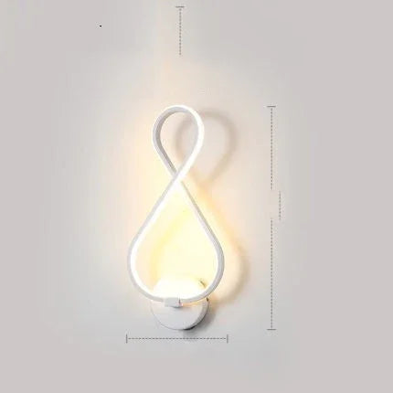 led wall lamp nordic minimalist bedroom bedside lamp - www.Shopthatapp.com