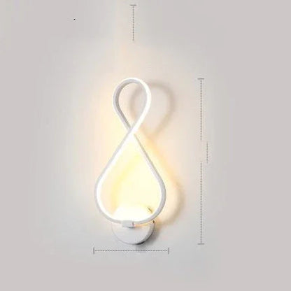 led wall lamp nordic minimalist bedroom bedside lamp - www.Shopthatapp.com