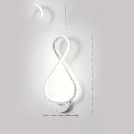 led wall lamp nordic minimalist bedroom bedside lamp - www.Shopthatapp.com