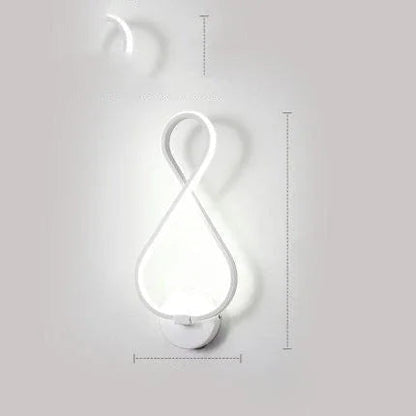 led wall lamp nordic minimalist bedroom bedside lamp - www.Shopthatapp.com