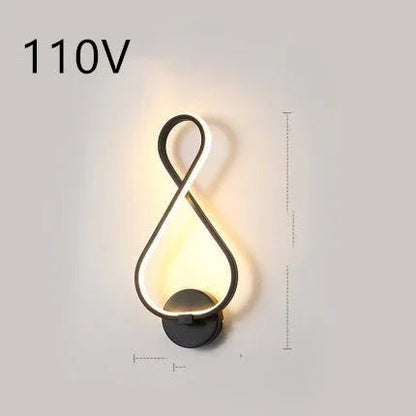 led wall lamp nordic minimalist bedroom bedside lamp - www.Shopthatapp.com