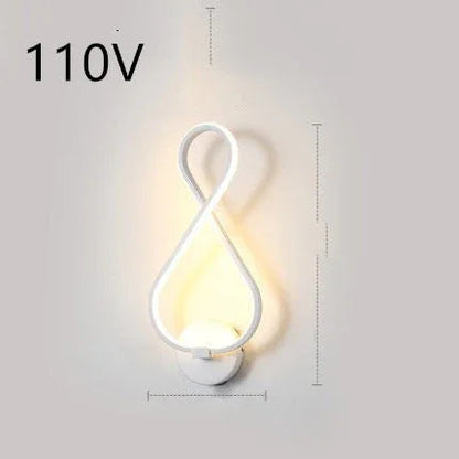 led wall lamp nordic minimalist bedroom bedside lamp - www.Shopthatapp.com
