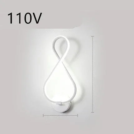 led wall lamp nordic minimalist bedroom bedside lamp - www.Shopthatapp.com