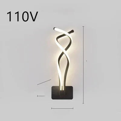led wall lamp nordic minimalist bedroom bedside lamp - www.Shopthatapp.com